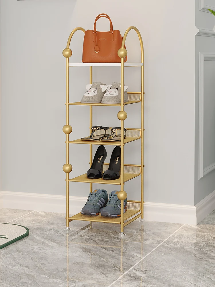 Entry small shoe rack, multi-storey vertical entry, narrow entrance, simple, household mini room