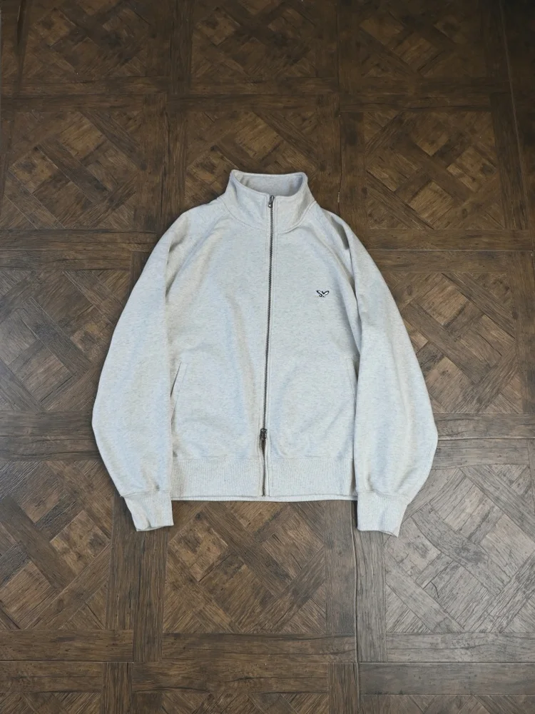 Vintage Casual Loose Stand-Up Collar Sweater Zip Cardigan Jacket American Jacket Cleanfit