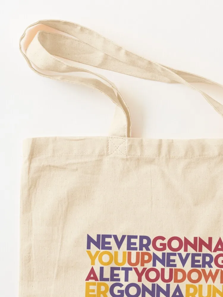 Rickroll (Never Gonna Give You Up) v.1 Tote Bag hand bag ladies Beach bag Canvas Portable shopping