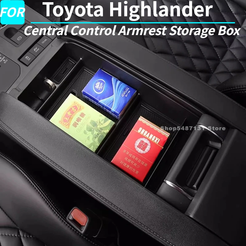 

Central Control Armrest Storage Box for Toyota Highlander Interior Accessories 2022 2023 2024 2025