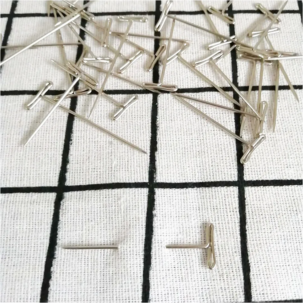 50Pcs Stainless Steel T-Pins 27mm Durable Plastic Box Secure Styling Seamstresses Jewelry Display Crafts