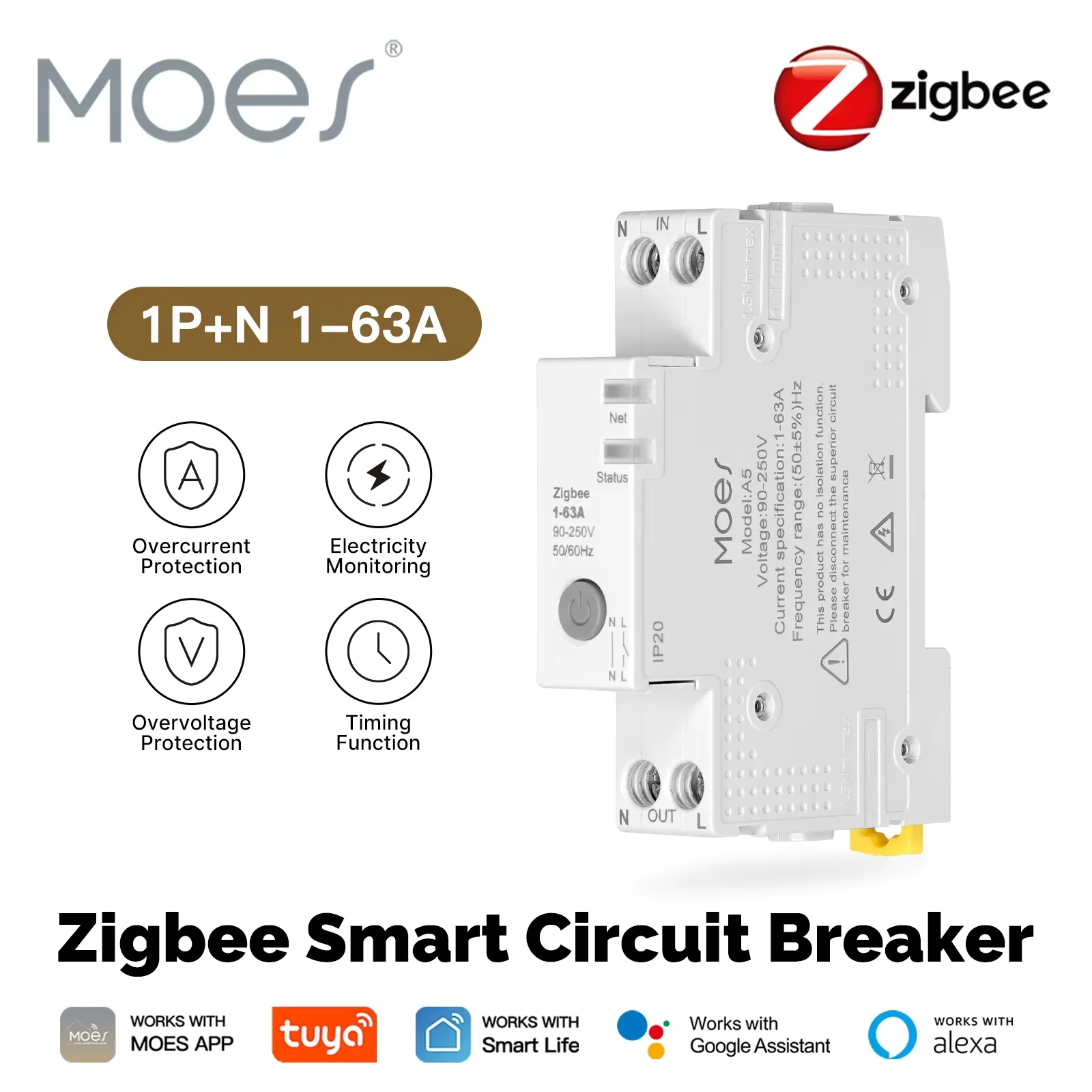 2026-zigbee-スマートサーキットブレーカー-63a-アラームしきい値設定付き-moes-tuya-耐火性電気モニター-アプリ制御経由