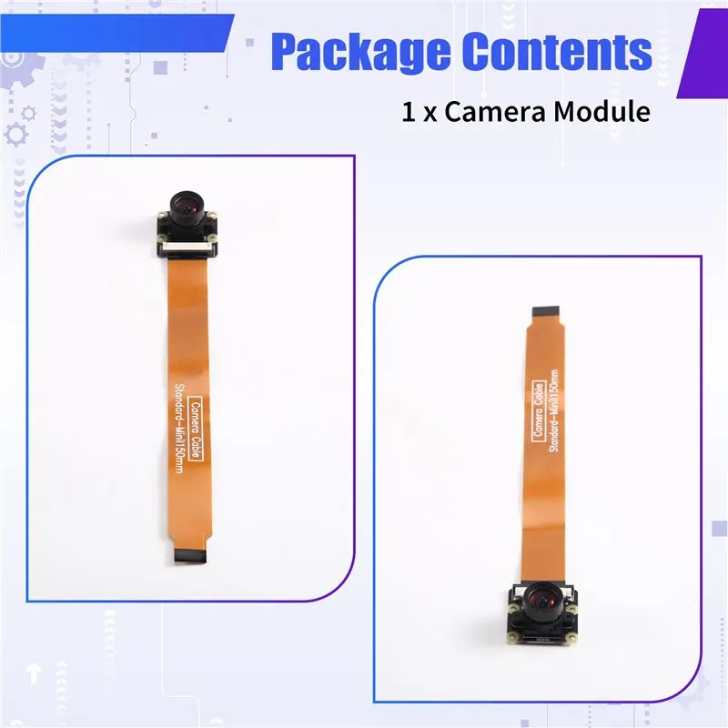For Raspberry Pi 5 4 4B 3B+ ZERO 2 W Compatible OV9281 Camera Module 1280X800 1MP Black White Global Shutter 110 Degree