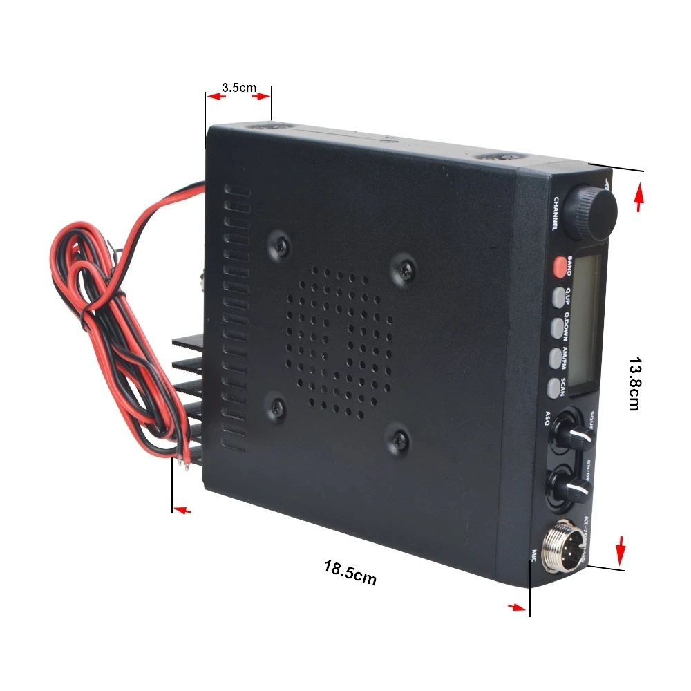 Anytone Radio AT-708 Plus 27MHz CB Station 8W 480AM-480FM 24.265-29.655MHZ High Quality CB Radio For truck Car Mobile Radio