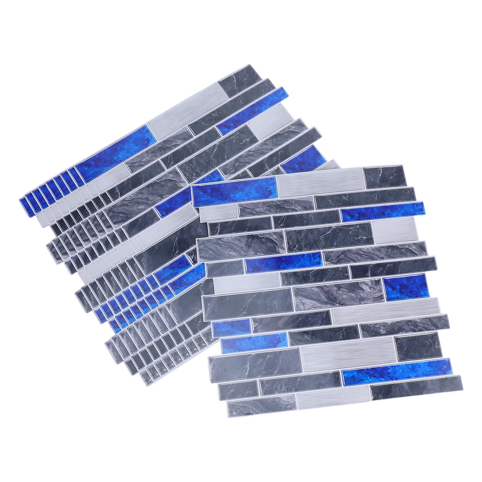 

10Pcs Self-Adhesive Marble Wall Stickers Waterproof PVC Kitchen Backsplash Bathroom Tiles Decals Tile Wall Stickers