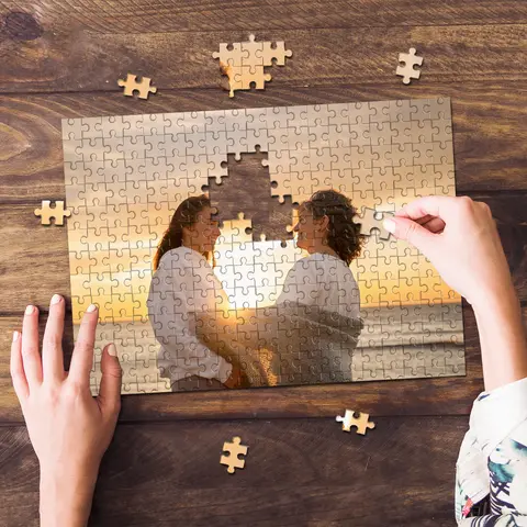 Rompecabezas de fotos personalizado, 35/300/500/1025 Uds., foto de carga de amigo para rompecabezas personalizado, regalo único para familiares y amigos Spe