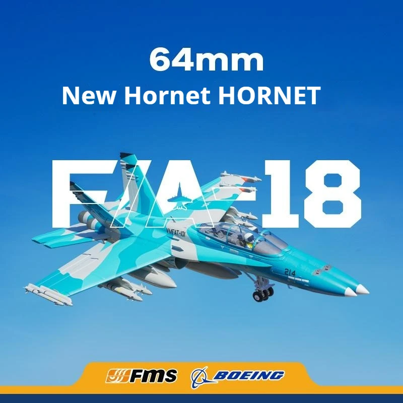 

Fms 64 F18 F-18 электрическая радиоуправляемая модель самолета Pnp с ходовой частью с ЧПУ, имитационная модель самолета, истребитель