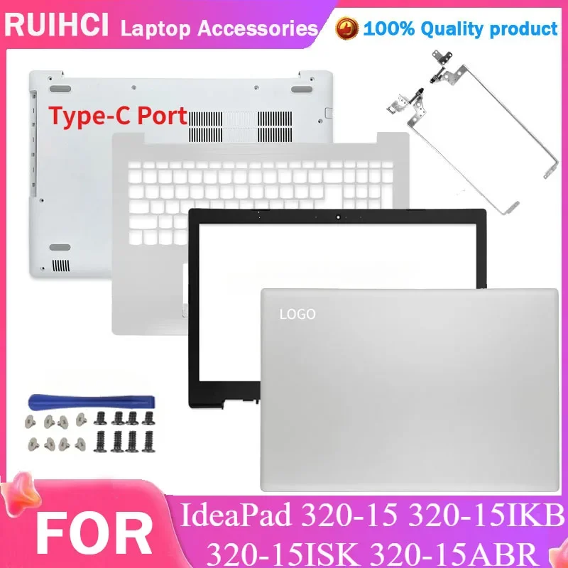 

NEW For Lenovo IdeaPad 320-15 320-15IKB 320-15ISK 320-15ABR Lcd Back Cover/Front Bezel/Palmrest/Bottom Case/Hinges White