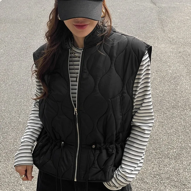 

Женский жилет Jaet, осенне-зимний дизайн, хлопковый многослойный топ в стиле ретро, атмосферная универсальная верхняя одежда