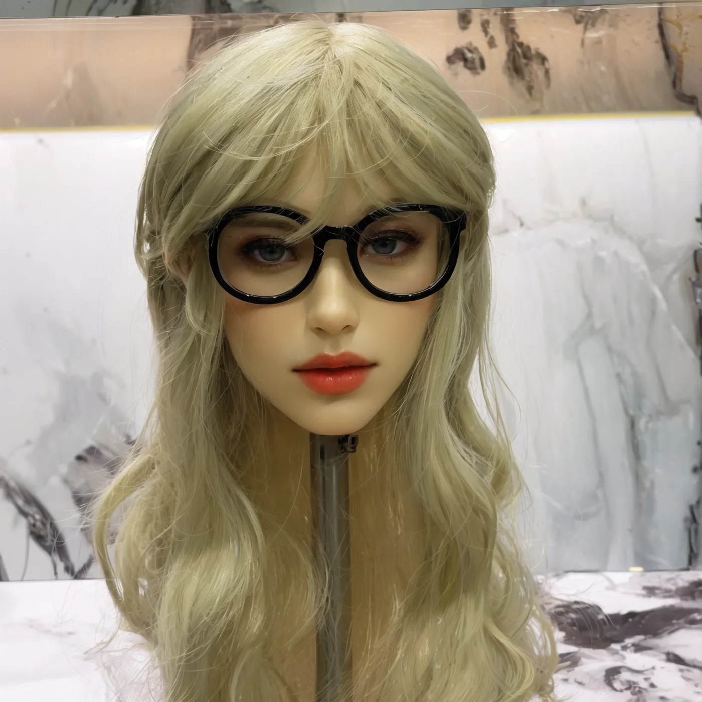 

Suitable for collection, this hand-held figurine head is made of TPE material, with M16 screw interface. Comes with a wig and ey