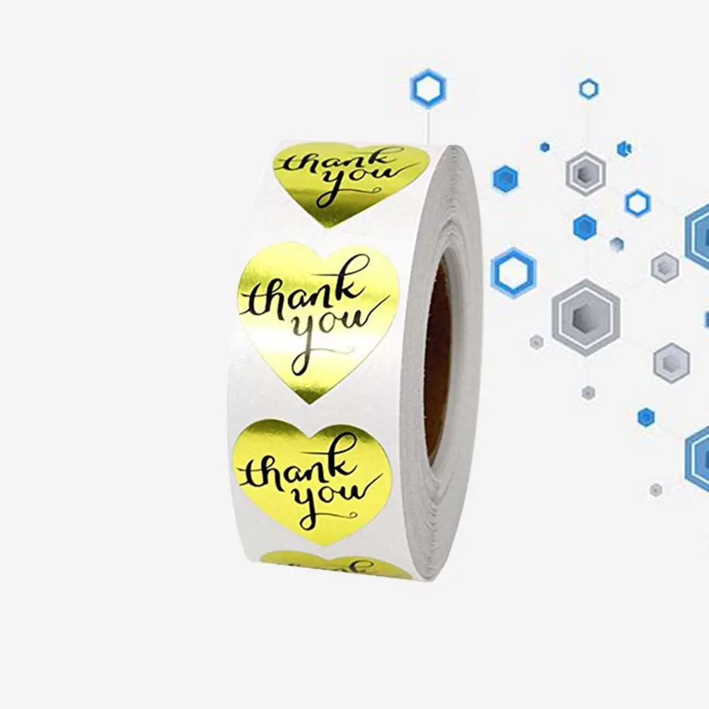 

500 шт. рулонов наклеек с мультяшными сердечками, специальные узоры, для праздников, дней рождения, декоративные этикетки, бумажные мультяшные наклейки в рулонах