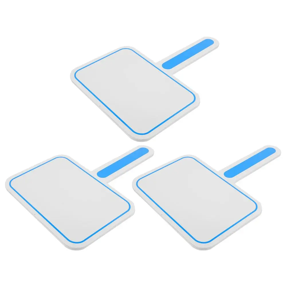 3pcs Whiteboards Scoreboard Dry Erase Mini Hand Single Sided Practical Handheld Small Blank Voting Board Easy Operate Safe