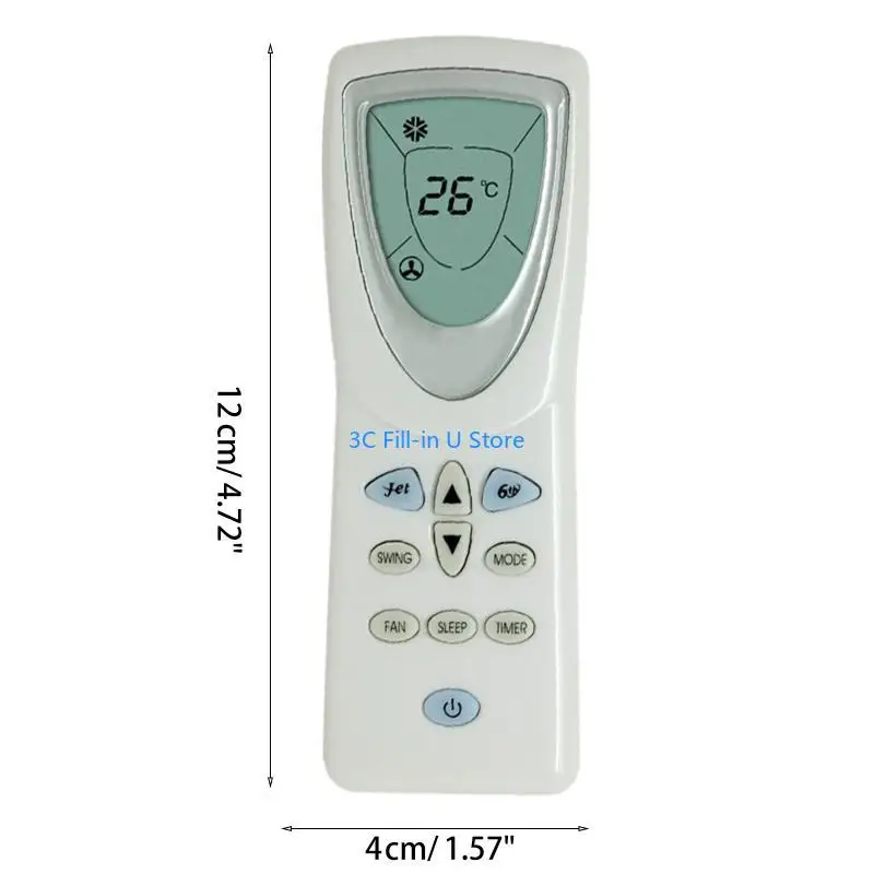 G8TA Portable DG11D1-10 Air acondicionador Control remoto Controlador remoto para AC-Q052PR2 Fernbedineung Durable