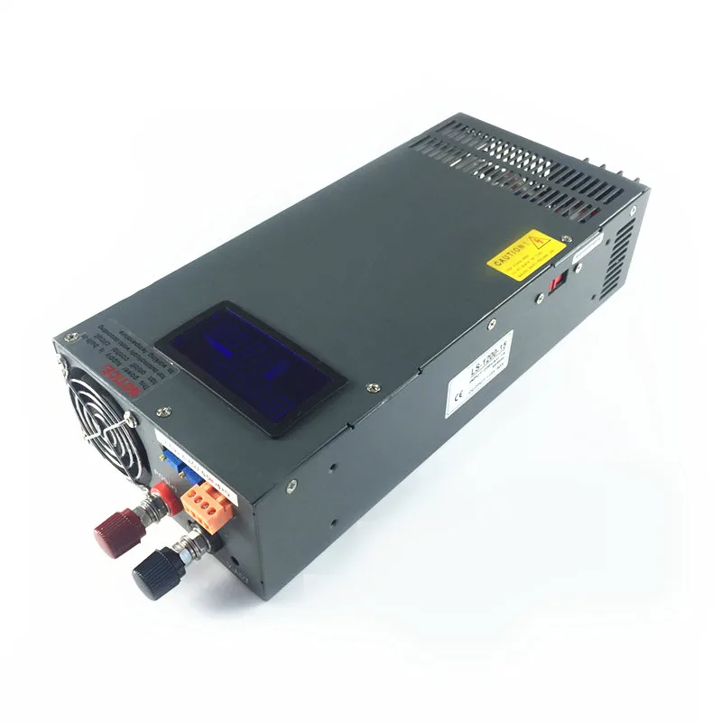

Adjustable 1500W Switching Power Supply LED Display S-1500W 0-12V/13.8V/15V/24V/36V/48V/60V/72V/80V/90V Current Voltage Options