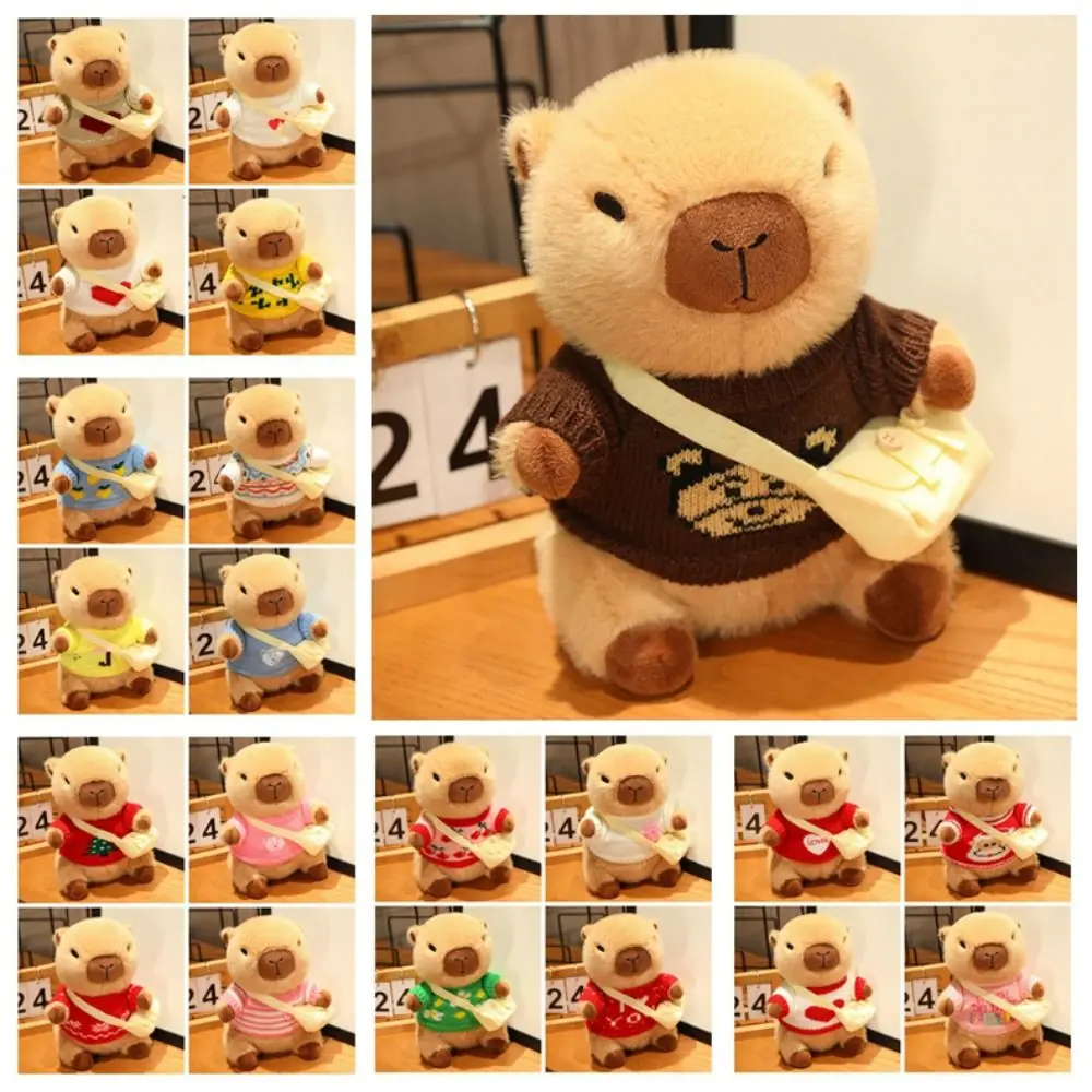 เสื้อผ้าอุปกรณ์จําลอง Capybara Plush ของเล่นสัตว์ Capybara ตุ๊กตาผ้า Capybara ตุ๊กตา Plush ตุ๊กตา Super น่ารัก