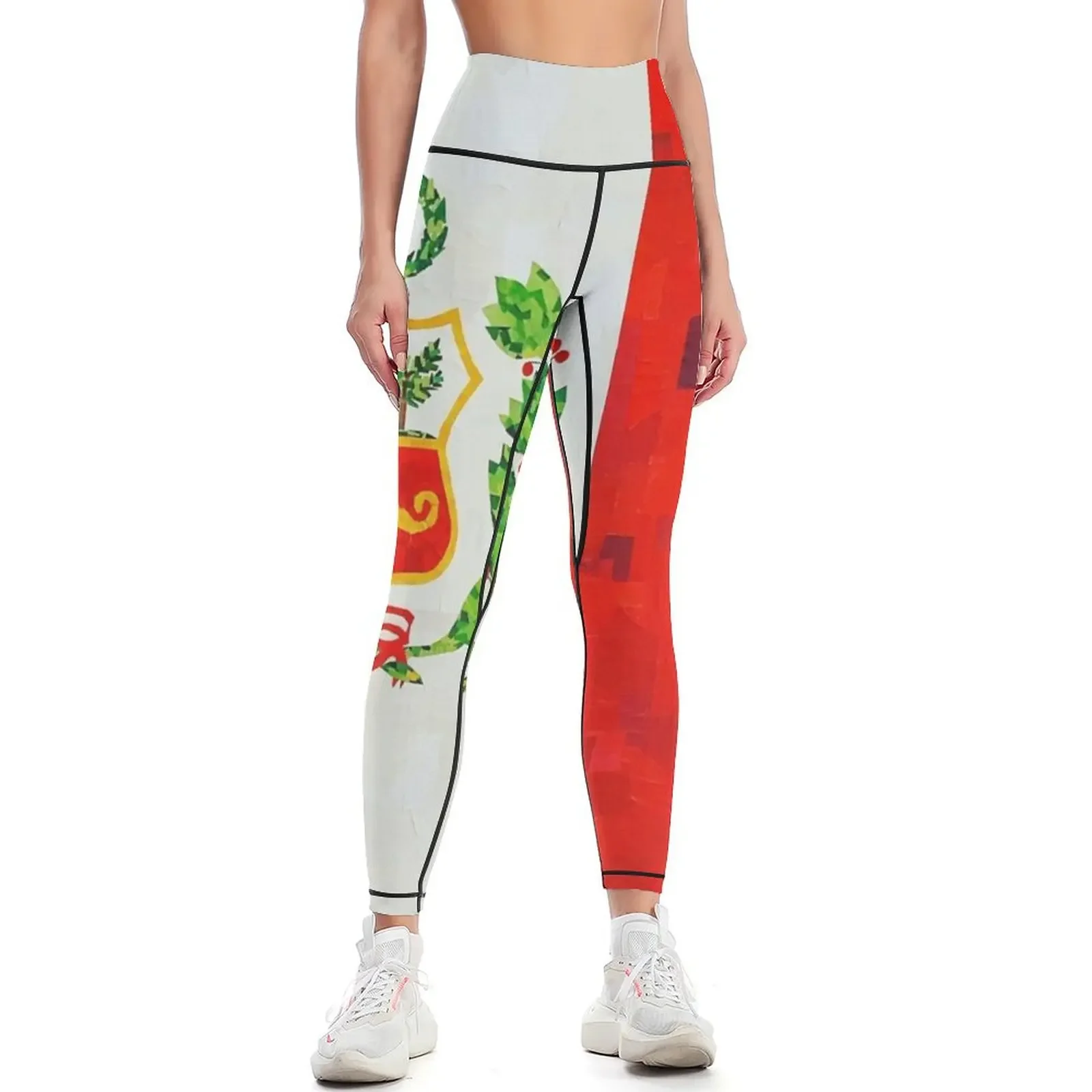 

Peru Flag Leggings Women's gym Training pants Sportswear woman gym gym clothing Womens Leggings