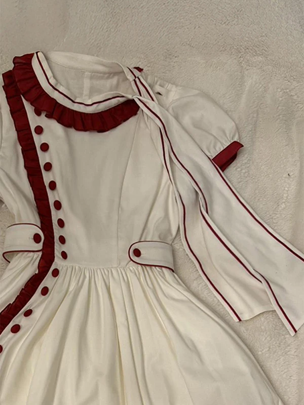 レッドウッド ain ボウドウエスト ドクターレディース サマーヴィンテージ レトロ スレ コットン Aライン ドクターカジュアル ラウンドネック オルト スヴェ