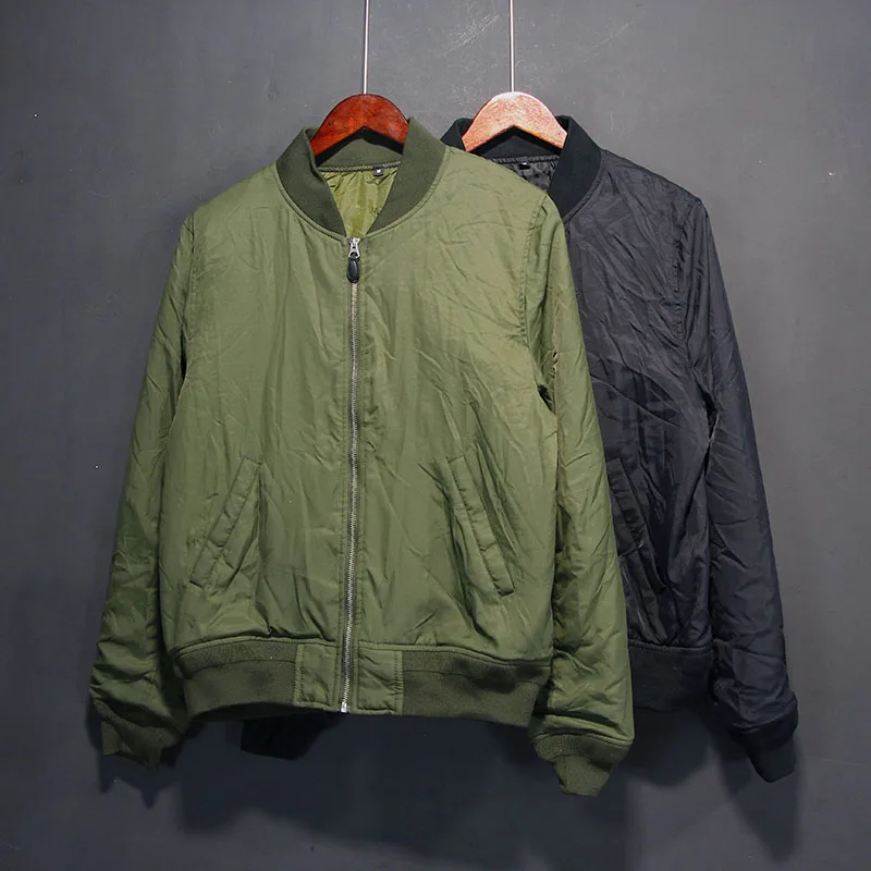 

plus Size Men's Cotton Pilot Jaet Autumn Winter Loose Baseball Sle Workwear Coat with Multiple kets Thiened Polyester