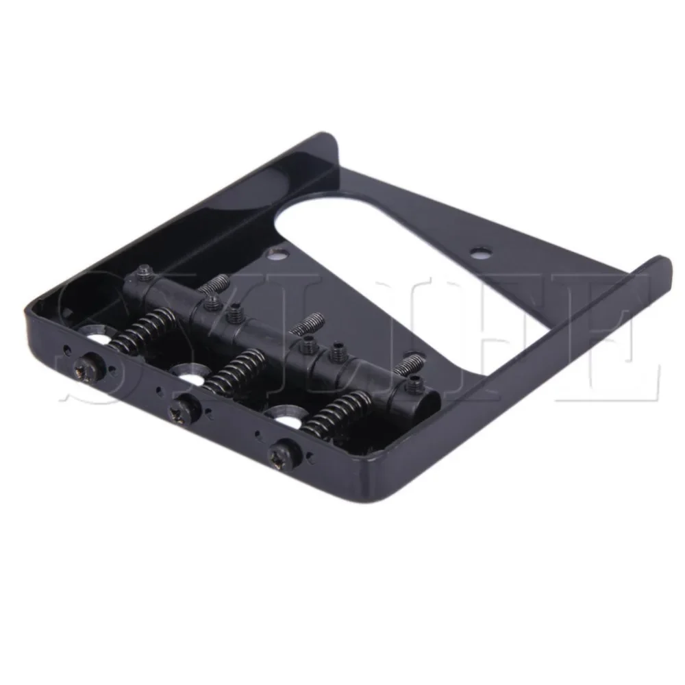 

Черный винтажный 3-седельный мост для электрогитары — запасная часть в классическом стиле