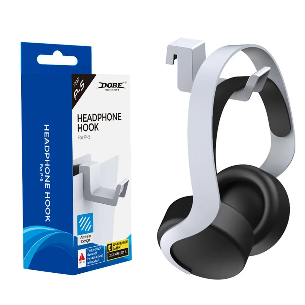 Soporte para auriculares para PS5, colgador de montaje en pared para Play Station 5, consola de juegos, soporte colgante para auriculares, estante de almacenamiento