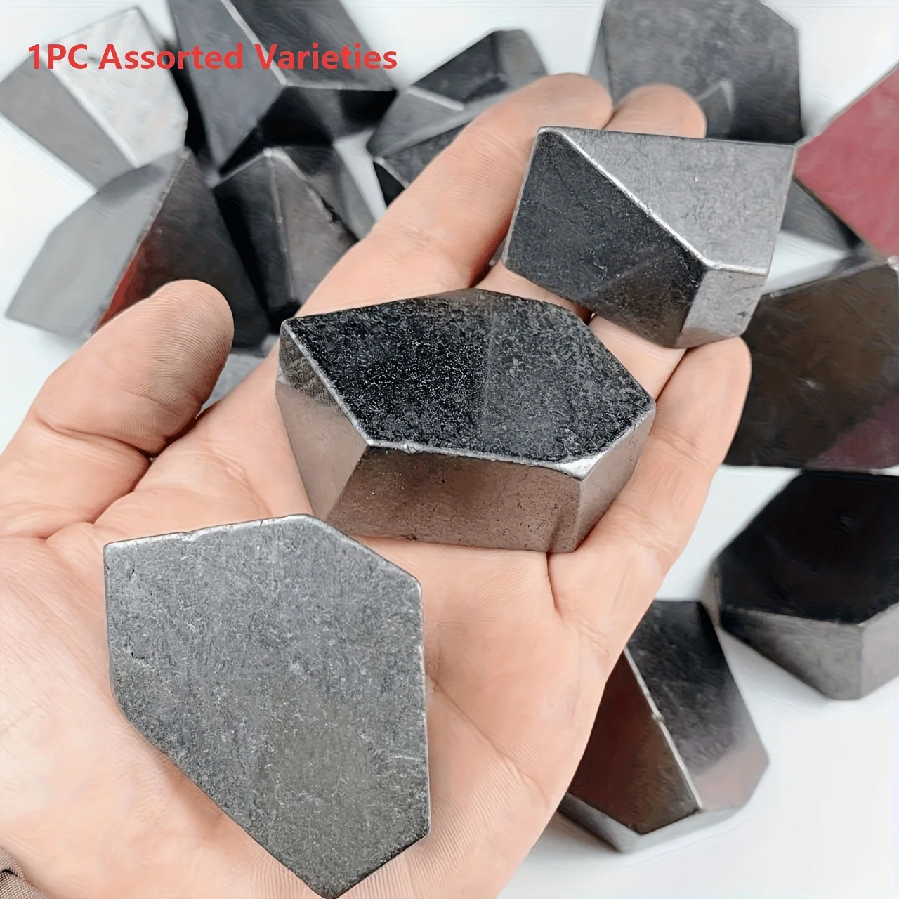 1pc High-Quality Shungite Freeform Crystal - Natural Raw Stone with Glitter,ldeal for Jewelry Making, Home & Party Decor