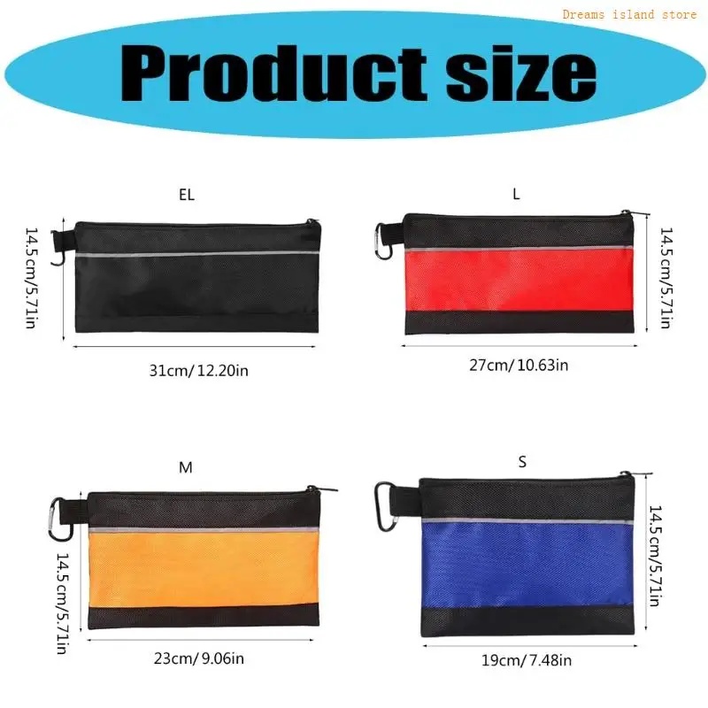 Bolsa ferramentas com zíper eletricista Oxford Pouco ferramentas à prova d'água para organizador ferramentas para e
