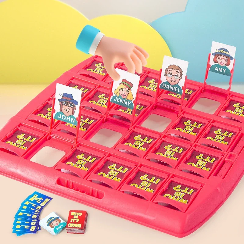 Guess who I am board game toy game children's parent-child friend interaction game card head with logical reasoning puzzle toy