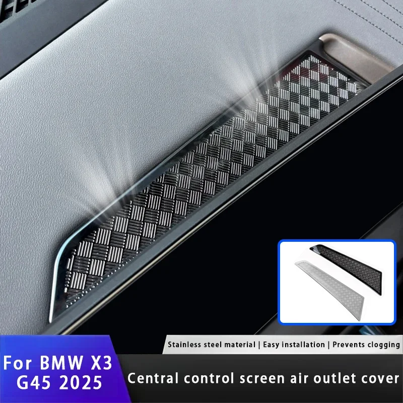 For BMW X3 G45 25 26 Center Console Dashboard Air Conditioning Outlet Cover Anti-Dust Grille Protector Car Interior Accessories