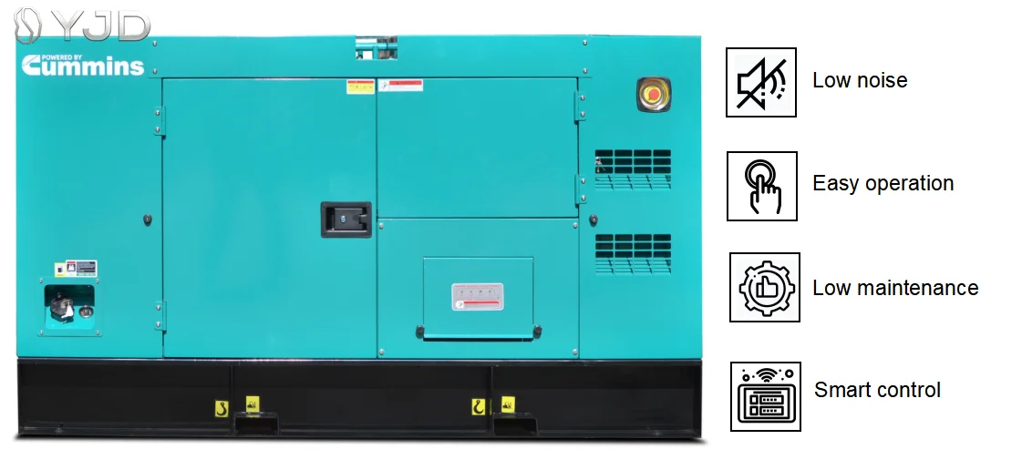 Powered by Cum-mins 4BTA3.9-G13 100Kva Grupo Electrgeno De Silent 80Kw 75 KW Diesel Generator