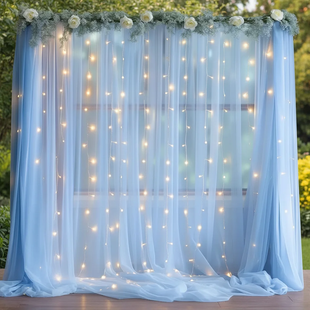 cortina-de-tule-para-casamento-com-luzes-led-para-decoracao-de-festas-internas-e-externas