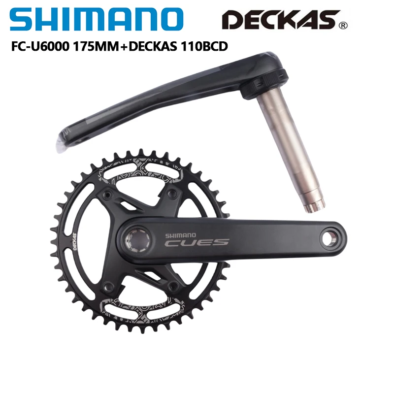 Shimano U6000 Crank 175MM With Deckas 110BCD 4 Holes Chainring 40T 42T 44T Mountain Bicycle Crank Set