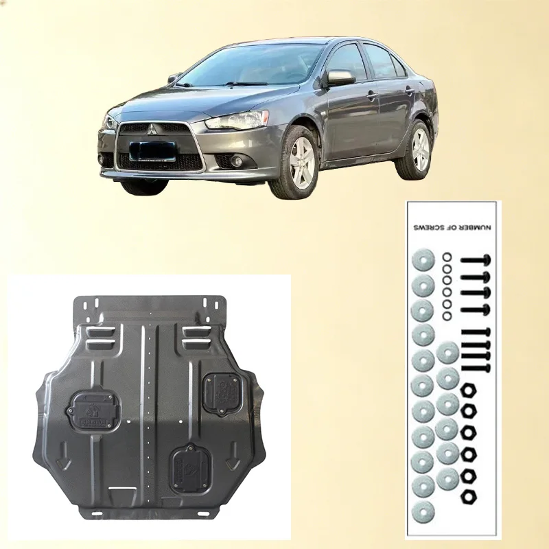 Car Under Engine Guard Mudguard Board Splash Shield Mud Fender Plate Panel For  Mitsubishi Lancer 2006-2016 1.6L