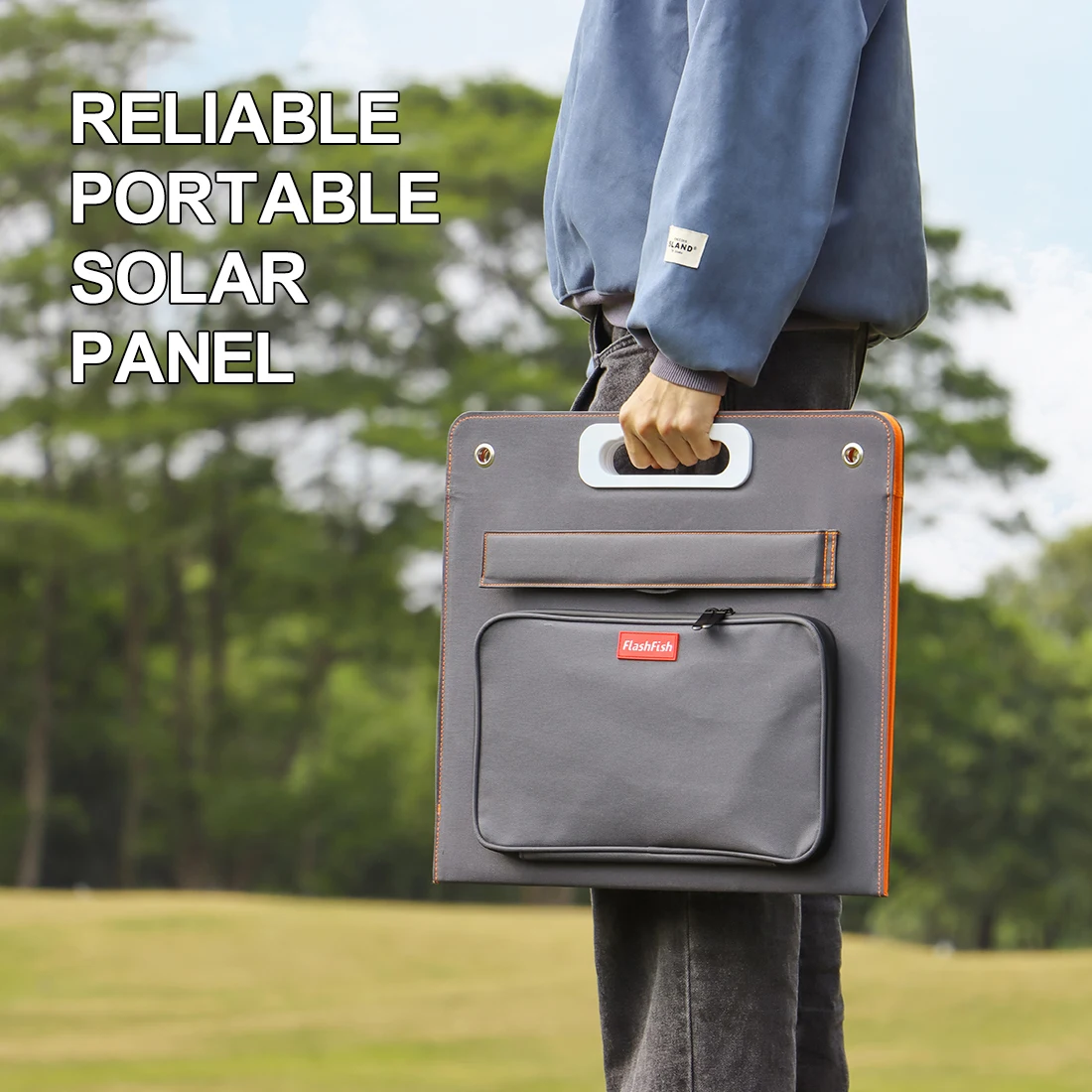Panel Solar Plegable Flashfish 60W – Cargador USB y DC para Camping - imagen 5
