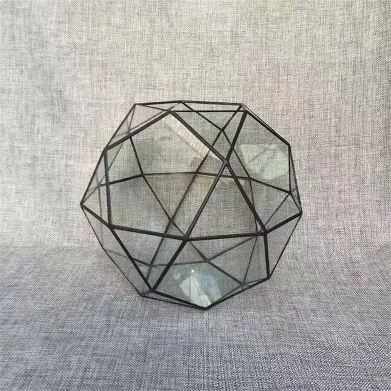 Polyhedron Geometric Glass Terrariums Creative Geodesic Dome Terrariums for Plants Succulents Flowers Home Garden Decoration