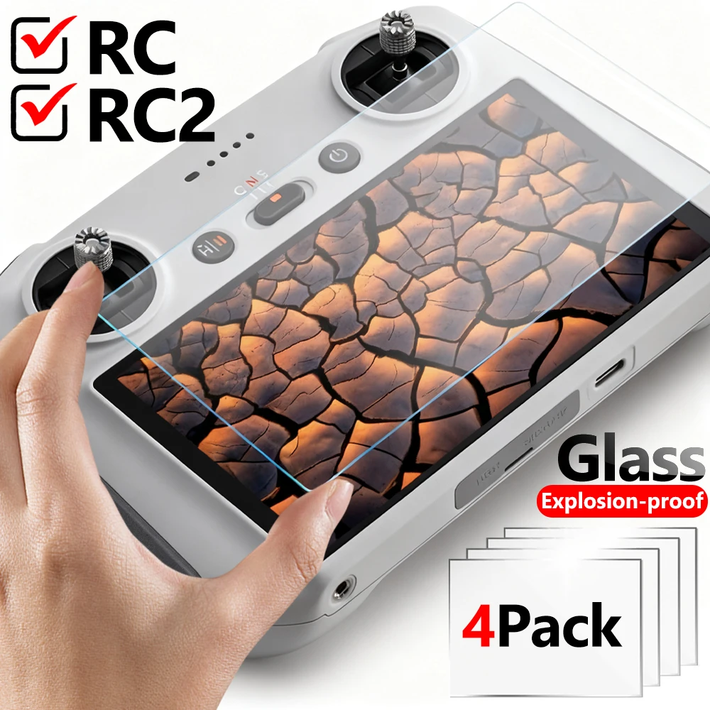 واقي شاشة لـ DJI RC 1 2 جهاز تحكم عن بعد HD صلابة أفلام الزجاج المقسى المضادة للخدش غطاء مقاوم للصدمات لـ DJI RC2 #1