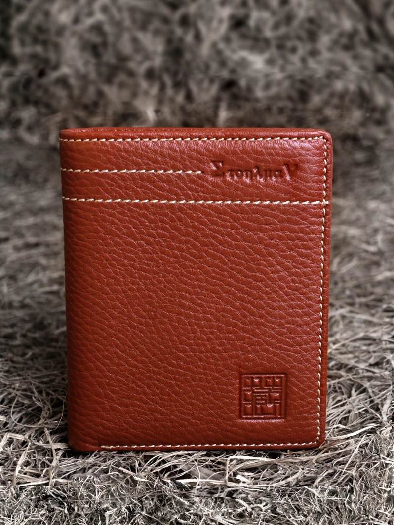 men's-short-wallet-cangpike-top-layer-cowhide-leather-retro-style-litchi-pattern-open-mouth-genuine-leather-card-positioning