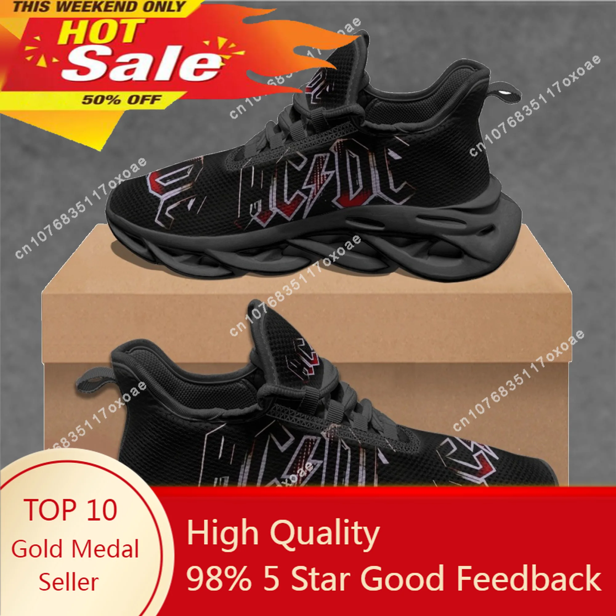 

AC Rock Band Design Fashion Casual Flat Shoes Street Trend Sneakers Classic Outdoor High-quality Sports Shoes New Fashion 2023