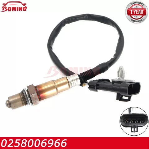 Датчик кислорода (лямбда-зонд) 0258006966 для Chery ARRIZO 3 1.5L 2014-2019 / Tiggo 5 E3, BYD F0 F3, Mazda 323, Baic D20, Bui...