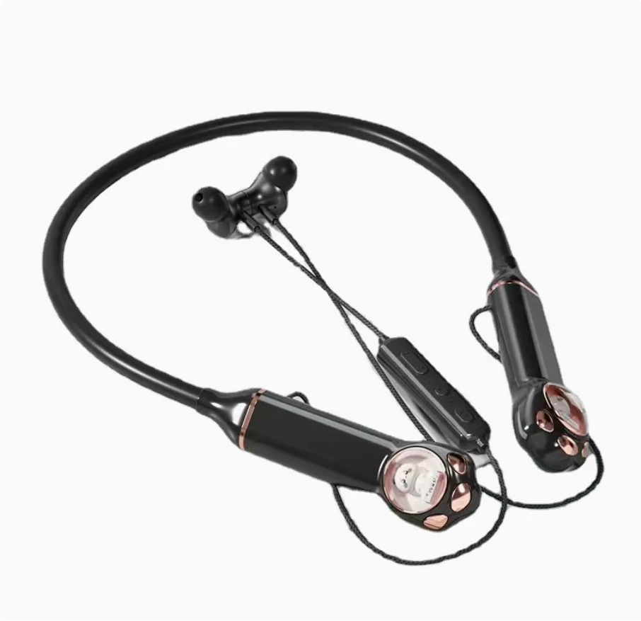 K1692 Bluetooth Headset Microphone Wireless NeckHanging Stereo Noise Reduction Neck-mounted Cute Sporty