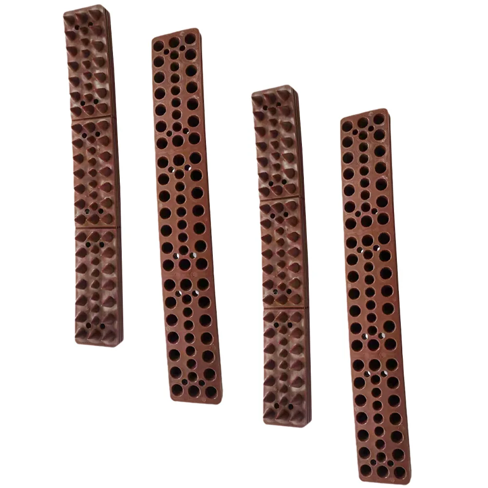 

4 Pcs Bird Spikes Plastic Stakes for Fence Deterrent Cat Proof Dog Squirrel Pigeon Barrier Anti Climbing