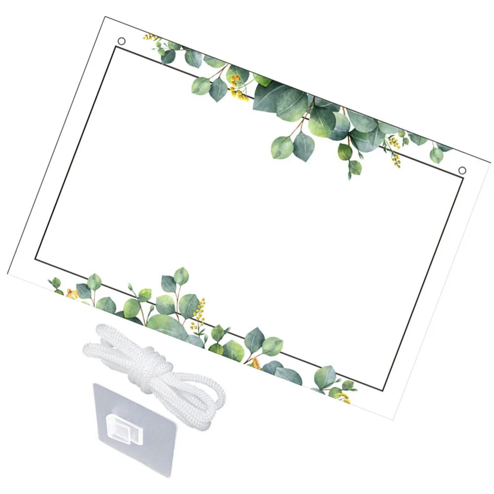 1Set Acrylic Memo Board Transparent Multi-Function Writing Board for Home Office Use Clear Handwritten Boards