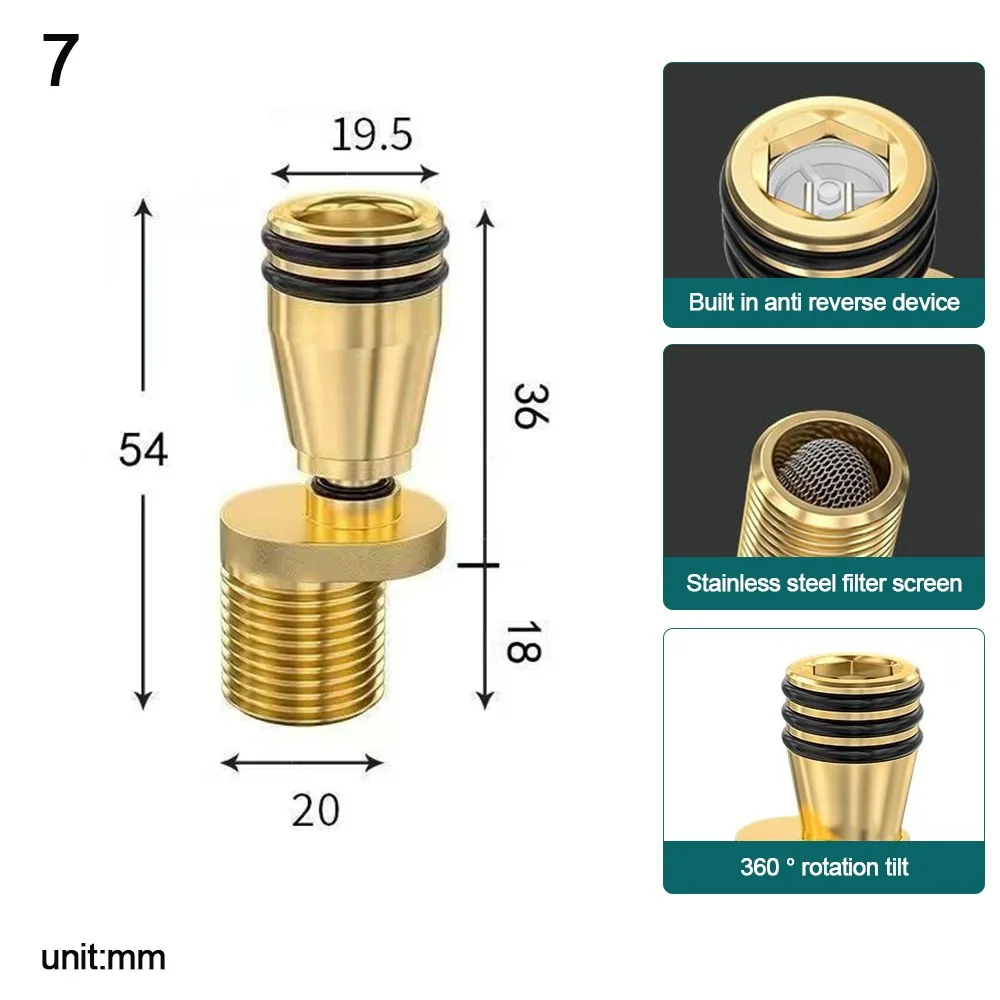 

Copper Angled Curved Foot Angle Adjustment Lengthened Eccentric Screw Corner Thickened Wall Mounted Shower Faucet Adapter