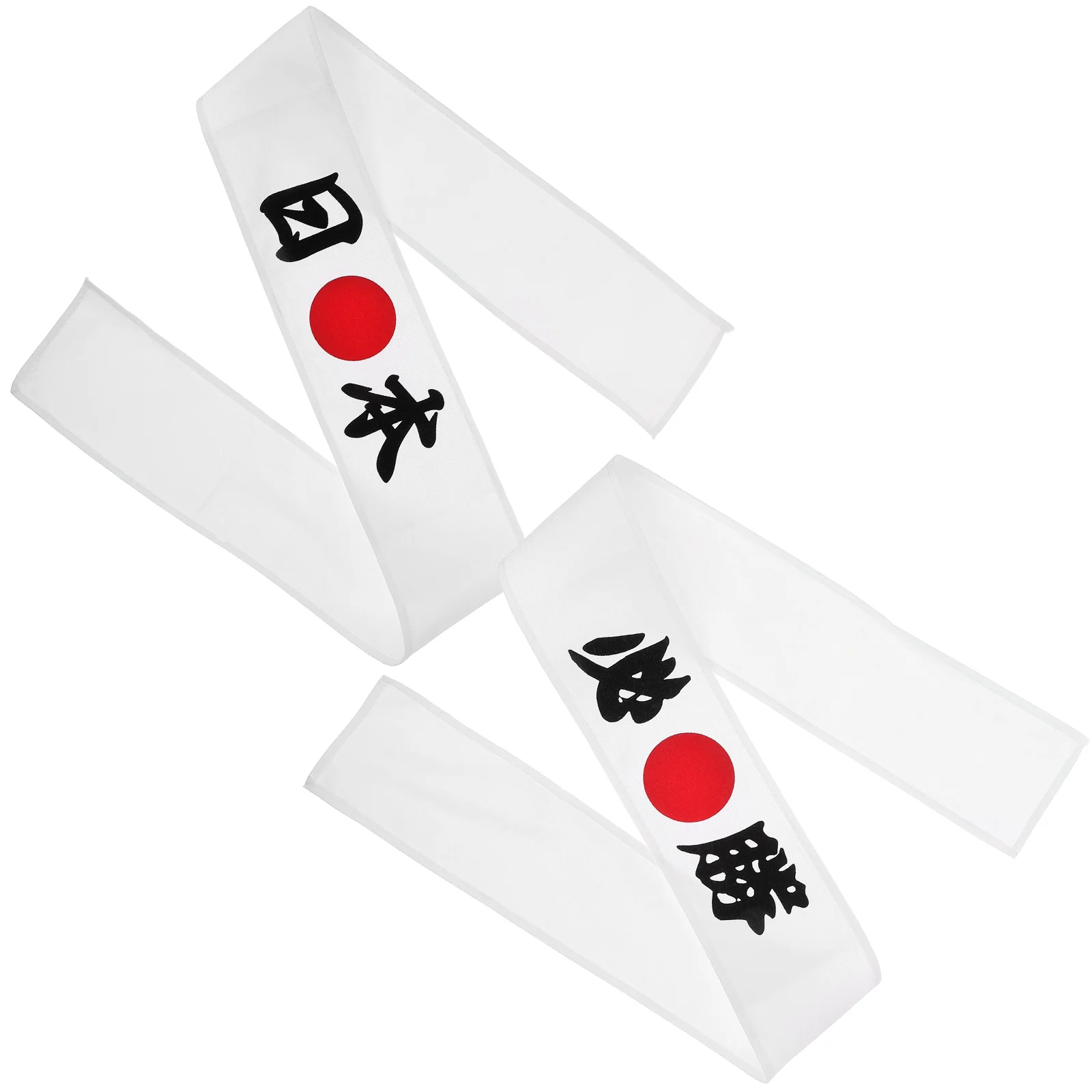 2 Pcs Ninja Headscarf Band Samurai Japanese Headband Sushi Chef Karate Strap Decorative Sports Costume