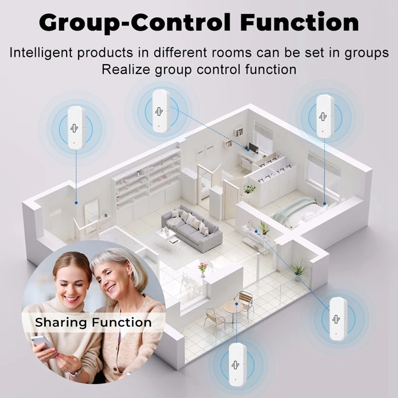 Rilevamento sensore vibrazione intelligente Zigbee Notifica APP Tuya Smart Life Allarme vibrazione movimento in tempo reale Casa intelligente, Durevole