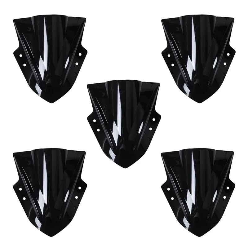 5X Motorcycle Windshield Windscreen Double Bubble For Kawasaki Ninja 300 EX300 2013-2017 Motorcycle Accessories