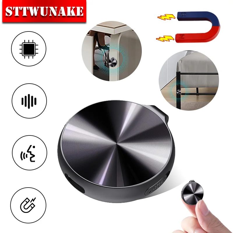 Apenas 0.8cm Espessura Mini Voz Ativado Espiã Escondido Gravador Pequeno Dispositivo de Som de Gravação de Áudio Digital Micro Dictaphone Sttwunake