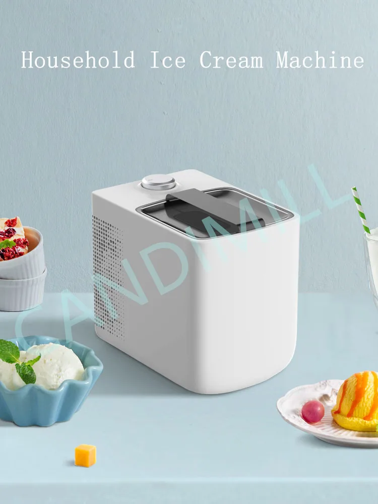 Ice Cream Makers Mini Machine Household Small Automatic Electronic Without Pre Cooling Ice Cream Frozen Yogurt  Makers