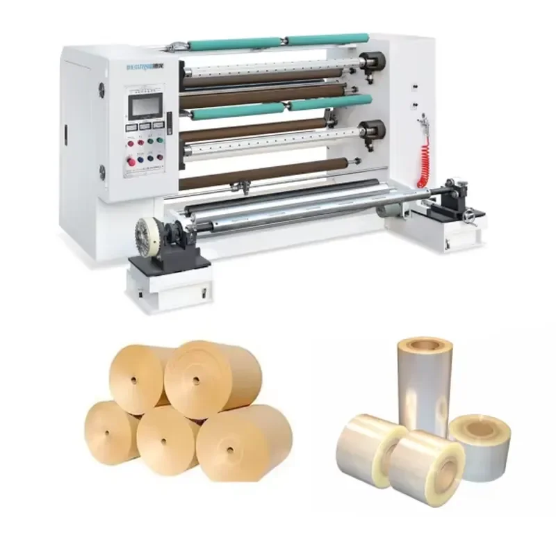 1600Mm plastic film and paper slitting and rewinding machine with Siemens PLC core components