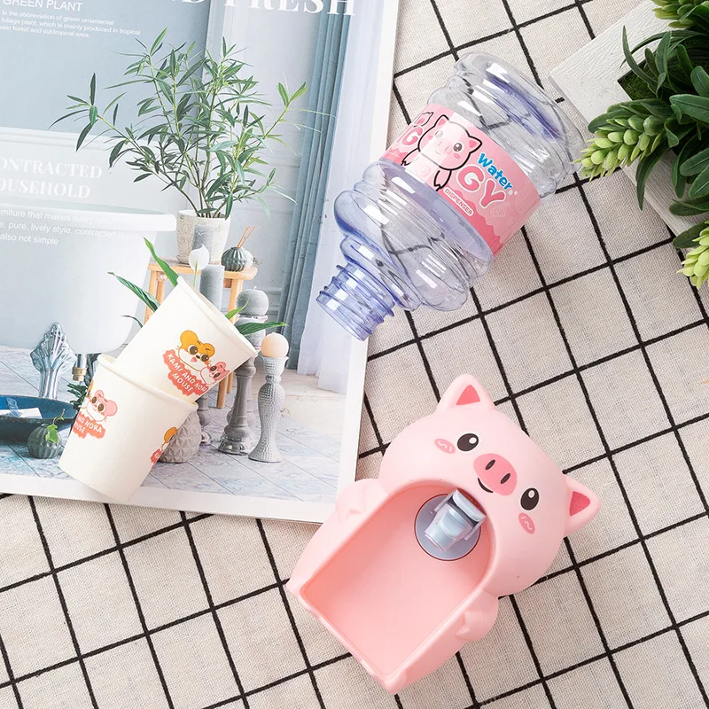Mainan Dispenser Air Mini Mainan Minum Bayi Lucu Mainan Rumah Bermain Menyenangkan Simulasi Kartun Anak-anak untuk Ornamen Dekorasi Rumah Anak