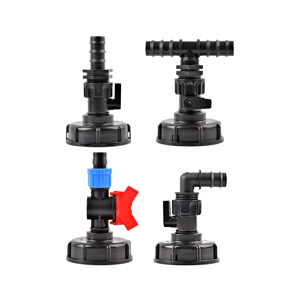 

IBC Tank Valve Adapter with 16/20 /25mm Pipe Garden Tap Water Hose Barb Connector Garden Irrigation Drip System